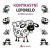 Kontrastní leporelo - Zvířátka ze dvora
