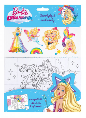 Barbie Dreamtopia - Samolepky a omalovánky
